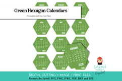 2026 Green Hexagon Calendars Bundle by Sarah Hurley Product Image 1