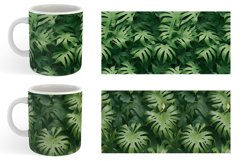 Green Leaf Background Mug sublimation design Product Image 3