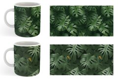 Green Leaf Background Mug sublimation design Product Image 5