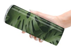 Green Leaf Background Tumbler Sublimation Wrap Product Image 2