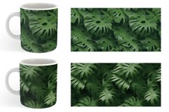 Green Leaf Background Mug sublimation design Product Image 6