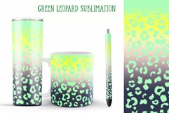 green leopard set sublimation