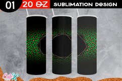 Leopard sublimation tumbler template Product Image 2