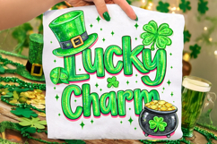 St Patrick's Day Lucky Charm PNG, Irish PNG, Shamrock PNG Product Image 1