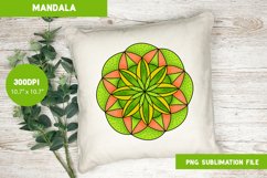 Green Mandala Sublimation Design Product Image 1