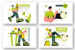 9 Green Monday Sale Illustration Product Image 2