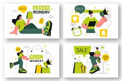 9 Green Monday Sale Illustration Product Image 3
