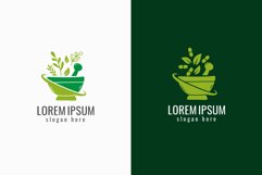 Green Mortar and Botanical Logo Templates Product Image 1
