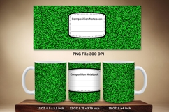 11oz &amp; 15oz Mug Composition Book Design Teacher School Theme Product Image 1