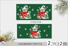Christmas Gnomes Mug Sublimation| Green mug Christmas 11,15 Product Image 2