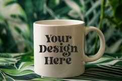 Green Nature Coffee Mug White Mockup Product Image 1