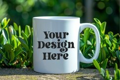 Green Nature Coffee Mug White Mockup Product Image 1