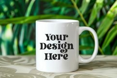 Green Nature Coffee Mug White Mockup Product Image 1