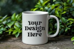 Green Nature Coffee Mug White Mockup Product Image 1