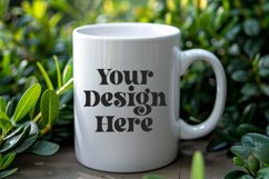 Green Nature Coffee Mug White Mockup Product Image 1