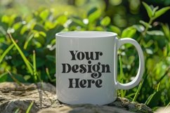 Green Nature Coffee Mug White Mockup Product Image 1