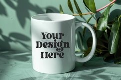 Green Nature Coffee Mug White Mockup Product Image 1