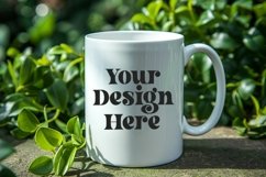 Green Nature Coffee Mug White Mockup Product Image 1