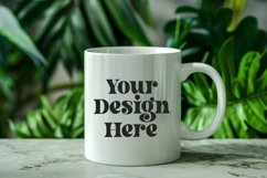 Green Nature Coffee Mug White Mockup Product Image 1
