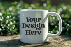 Green Nature Coffee Mug White Mockup Product Image 1