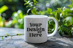 Green Nature Coffee Mug White Mockup Product Image 1