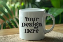 Green Nature Coffee Mug White Mockup Product Image 1
