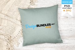 Green Pillowcover Mockup | JPG and PSD smart object Product Image 1