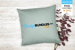 Green Pillowcase Mockup | JPG and PSD smart object Product Image 1