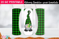 Christmas Sublimation Tumbler | Plaid Gnome Design Product Image 2