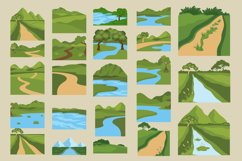Green Scenery Vector Set Product Image 1
