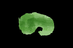 Green splash art watercolor brush stroke decorative element Product Image 2