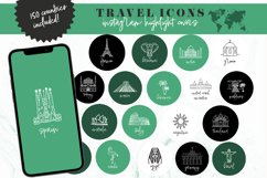 green travel instagram highlight icons