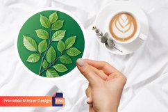 Green Tree Leaves Natural Ecology Sticker, Green Nature Art Product Image 1