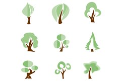 green trees of different types Product Image 1