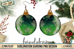 Christmas Sublimation, Sublimation Earring, Sublimation Christmas Ornament, ornament earring