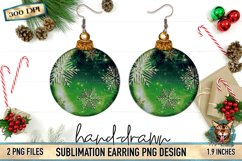 Christmas Sublimation, Sublimation Earring, Sublimation Christmas Ornament, ornament earring