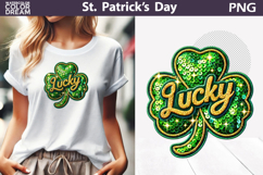 St. Patrick's Day Clipart | Lucky Clover Sublimation Product Image 1
