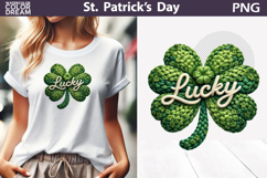 St. Patrick's Day Clipart | Lucky Clover Sublimation Product Image 1
