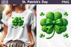 St. Patrick's Day Clipart | Lucky Clover Sublimation Product Image 1