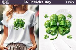 St. Patrick's Day Clipart | Lucky Clover Sublimation Product Image 1
