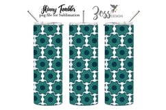 green flower design