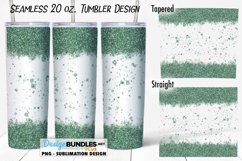 Green Glitter Spatter Tumbler Sublimation Design PNG Product Image 1