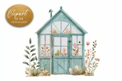 Nordic Spring Garden Clipart - 4 PNG Files Product Image 2