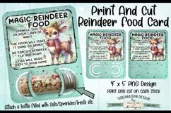 Reindeer Food Green Print and Cut Card | Magic Reindeer Food Product Image 1