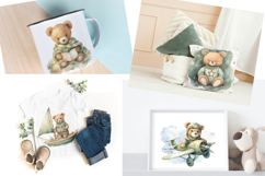 Watercolor Teddy Bear Clipart Bundle 144 High-Quality PNGs Product Image 4