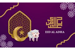 Greeting and banner template eid al adha concept design Product Image 1