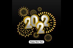 Greeting banner happy new year 2022 Product Image 2