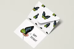 Cosmos Flower and Butterflies SVG Clipart & Patterns Product Image 12