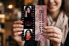 Birthday Photo Collage PSD Template - Film Strip Design. Product Image 5