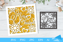 greeting Christmas card svg